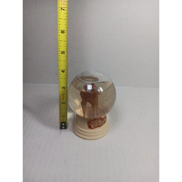VINTAGE! LICENSED RUDOLPH THE RED NOSED REINDEER ‘IN THE SNOW’ WATERGLOBE #1 - Picture 5 of 5
